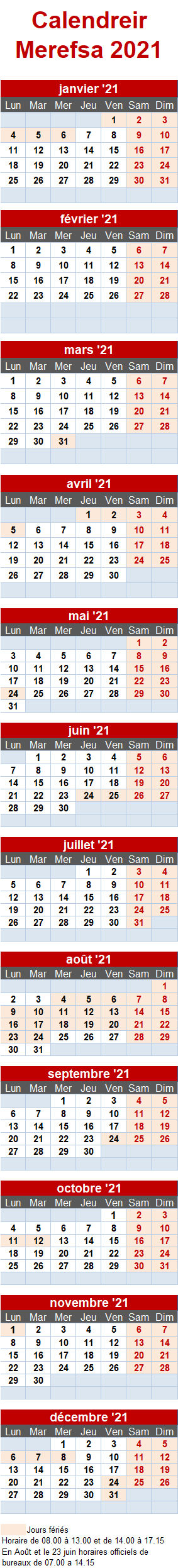 Calendrier